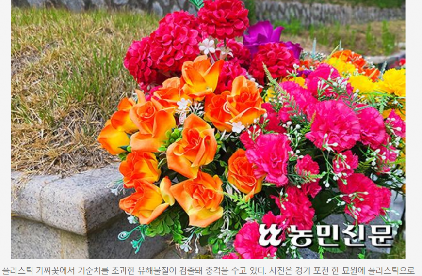 [유해물질 검출] 건강과 환경 위협하는 가짜꽃의 민낯